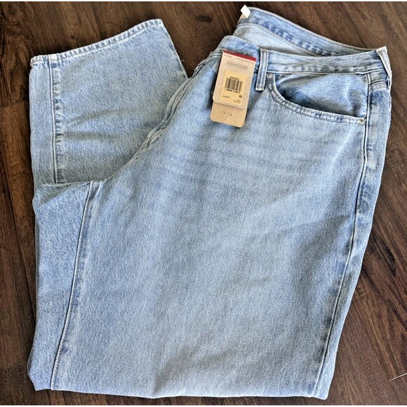 Levi's Trendy Plus Size Women's '94 Baggy Jeans Mid Rise Straight Wide Legs 22W - Picture 5 of 9